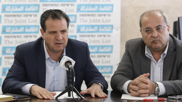 איימן עודה ואחמד טיבי  (צילום: מרק ישראל סלם)