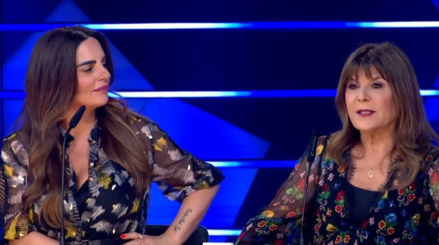 רינה מצליח, אופירה אסייג (מתוך "הזמר במסיכה") (צילום: צילום מסך קשת 12)