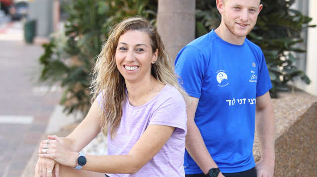 דביר שנרב, לירון ציטרון במירוץ נט"ל (צילום: אלוני מור)