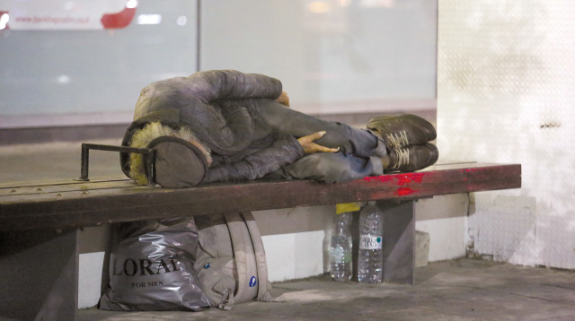 הומלס בתל אביב, אילוסטרציה (צילום: אלוני מור)