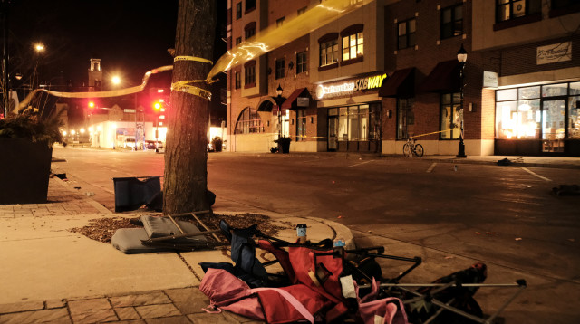 זירת האירוע בויסקונסין  (צילום: REUTERS/Daniel Steinle)
