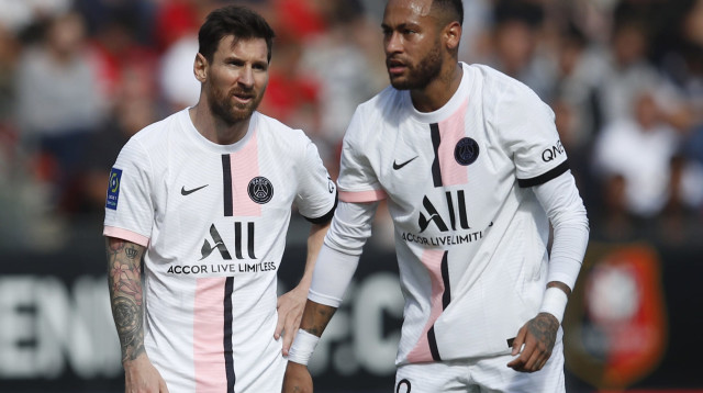 לא מצאו את המסגרת. מסי וניימאר (צילום: רויטרס)