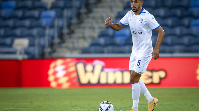 עאיד חבשי שחקן עירוני קרית שמונה (צילום: מאור אלקסלסי)