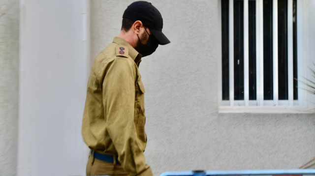 סגן אלוף דן שרוני בבית הדין בקרייה (צילום: אבשלום ששוני)