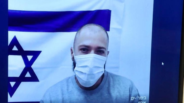 עומרי גורן בדיון בבית המשפט (צילום: אבשלום ששוני)