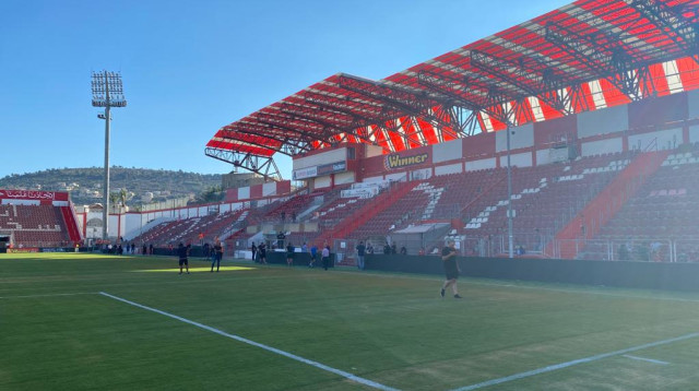 אצטדיון דוחא, בני סכנין, דחיית המשחק נגד הפועל באר שבע (צילום: מאור אלקסלסי)