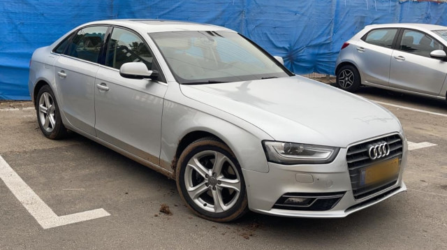 רכבם של החשודים בניסיון רצח (צילום: דוברות המשטרה)