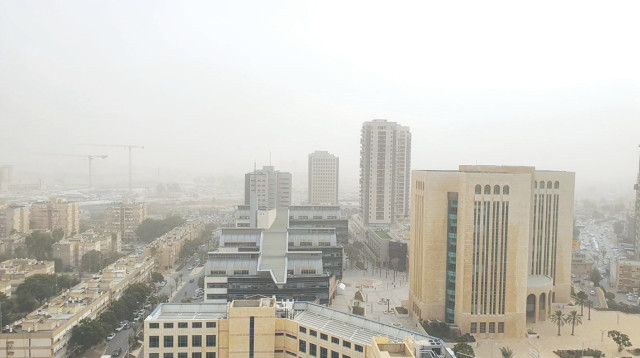 זיהום אוויר באר שבע (צילום: מירן שפילברג)