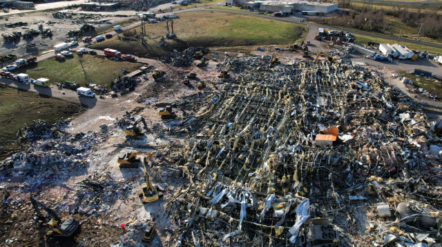 אסון הטורנדו בקנטקי (צילום: REUTERS/Cheney Orr)