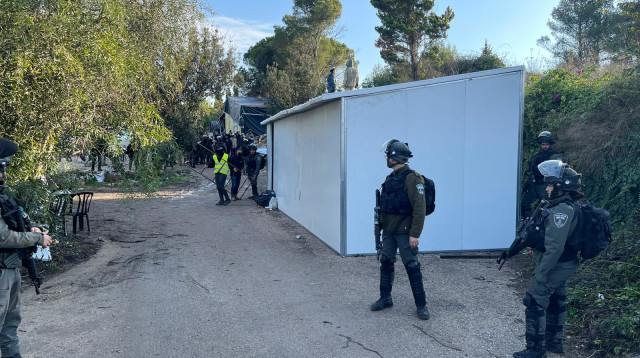 פינוי מבנים בחומש (צילום: ישיבת חומש)