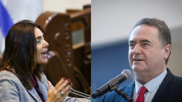 ישראל כ"ץ, מירי רגב (צילום: מרים אלסטר, פלאש 90,נועם מושקוביץ, דוברות הכנסת)