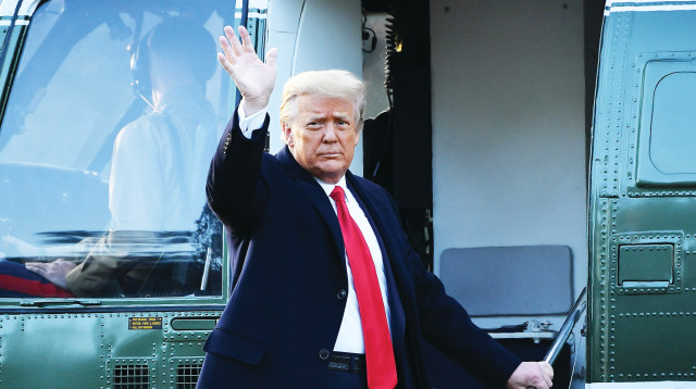 תמונות השנה: טראמפ עוזב (צילום: Getty images)