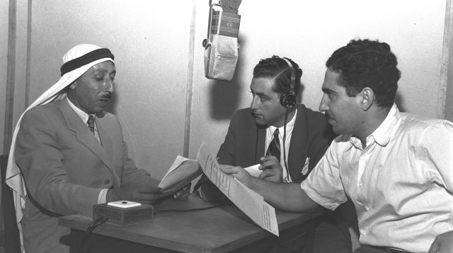 שידורי קול ישראל בערבית (צילום: טדי בראונר,  לע"מ)