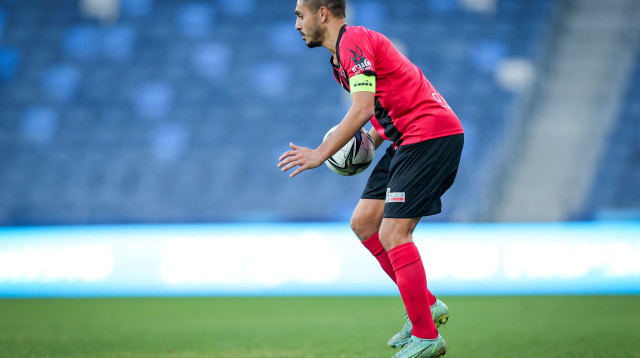 דור מלול שחקן הפועל חיפה (צילום: מאור אלקסלסי)