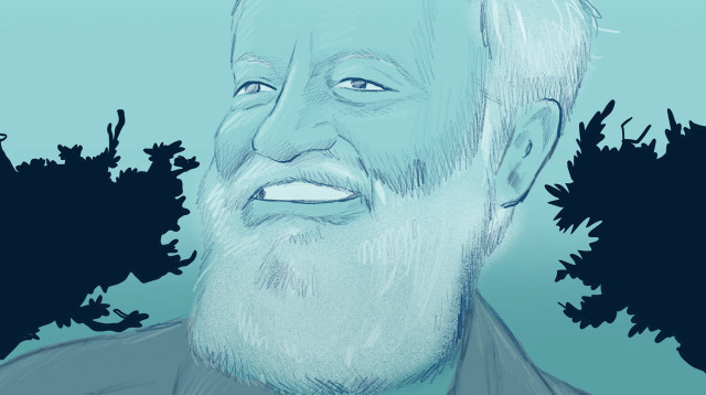 יורם טהרלב. איור: אורי פינק (צילום: איור: אורי פינק)