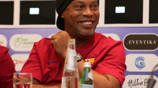 רונאלדיניו שחקן ברצלונה לשעבר (צילום: אודי ציטיאט)