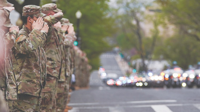 "המשמר הלאומי" בארצות הברית (צילום: רויטרס)