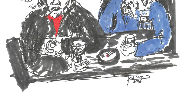 שותים בבר (צילום: איור: נתן זהבי)