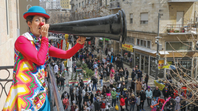 פורים 2021 בירושלים (צילום: מרק ישראל סלם)