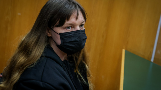 אולה קרבצ'נקו בעדותה בבית המשפט (צילום: דויד כהן, פלאש 90)