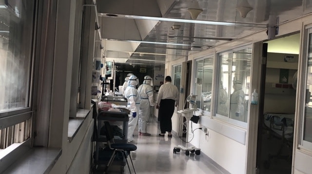 מחלקת קורונה הדסה צילום באדיבות דוברות הדסה.jpg  (2) (צילום: באדיבות דוברות הדסה)