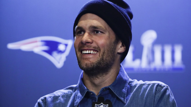 טום בריידי ניו אינגלנד פטריוטס לקראת סופרבול 53 (צילום: AP)