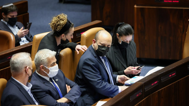 ראשי הקואליציה (צילום: דוברות הכנסת - נועם מושקוביץ'/ דני שם טוב)