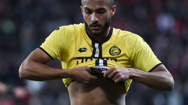 כרם ג'אבר שחקן מכבי נתניה (צילום: ברני ארדוב)