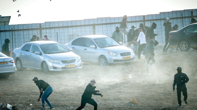 מהומות בנגב (צילום: ג'אמל עוואד פלאש 90)