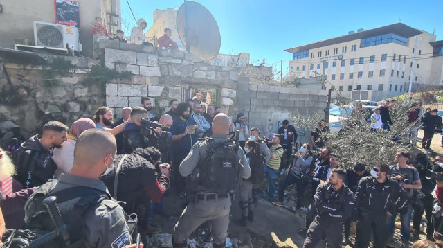 הפרות הסדר בשייח' ג'ראח בירושלים (צילום: נדב גולדשטיין/TPS)