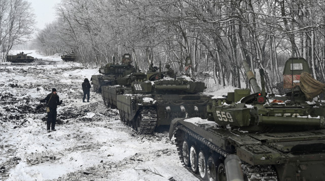 כוחות צבא רוסיה בתרגיל צבאי סמוך לאוקראינה (צילום: רויטרס)