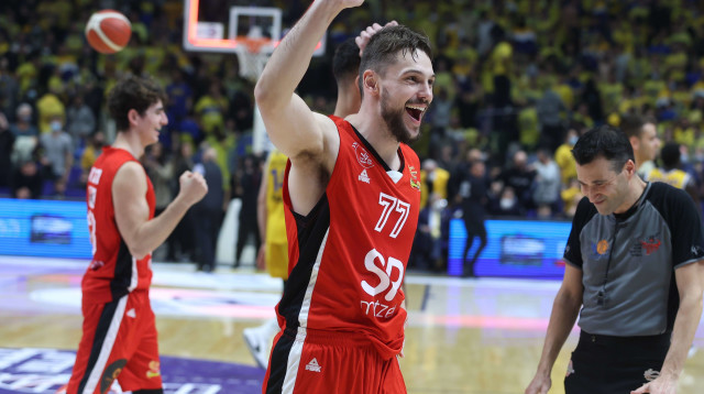 גמר גביע רביעי בארבע עונות בליגת העל. קולשוב (צילום: דני מרון)