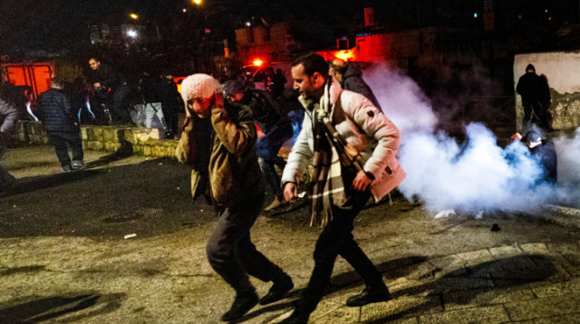 מהומות בשייח' ג'ראח (צילום: אוליבייה פיטוסי, פלאש 90)