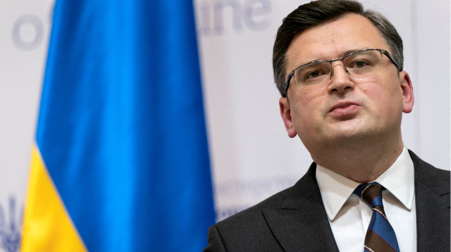 שר החוץ האוקראיני, דמיטרו קולבה (צילום:  Alex Brandon/Pool via REUTERS/File Photo)