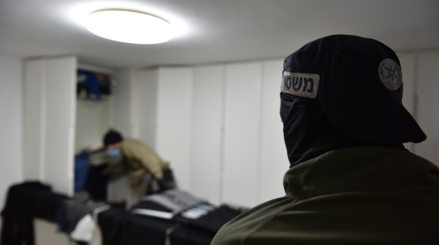 מבצע החיפושים אחר בכיר משפחת חרירי (צילום: דוברות משטרת ישראל)