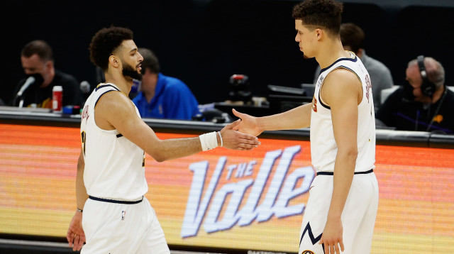 שחקני דנבר נאגטס ג'מאל מארי, מייקל פורטר ג'וניור (צילום: GettyImages, Christian Petersen)