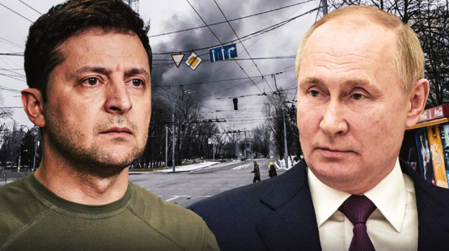 ולדימיר פוטין, ולדימיר זלנסקי (צילום: רויטרס)