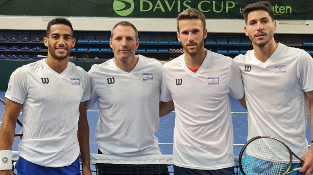 ישי עוליאל, עידן לשם, יוני ארליך, דניאל צוקרמן (צילום: אתר רשמי, לידור גולדברג, איגוד הטניס)