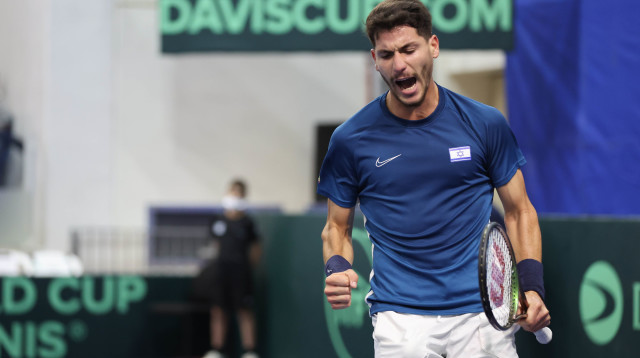 ישי עוליאל, טניסאי ישראלי (צילום: לירון מולדובן)