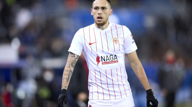 לוקאס אוקמפוס, שחקן סביליה (צילום: GettyImages, Ion Alcoba/Quality Sport Images)