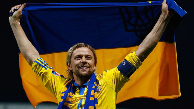 שחקן נבחרת אוקראינה, אנטולי טימושצ'וק (צילום: GettyImages)