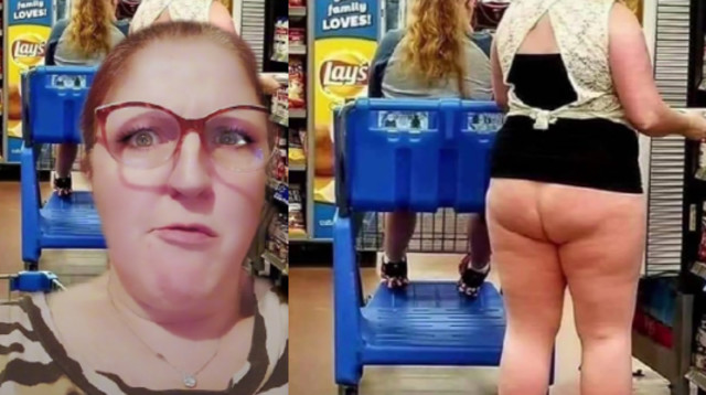 כמעט עירומה!  (צילום: צילום מסך טיקטוק)