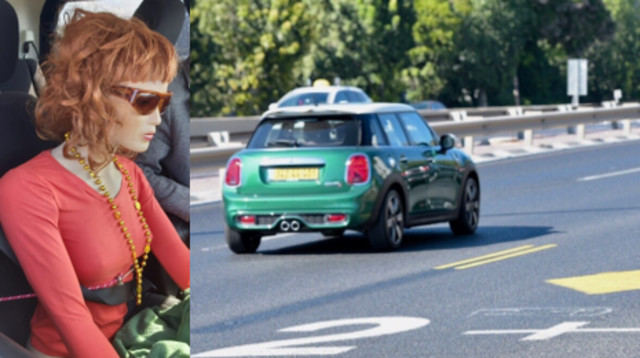 בן 73 נתפס בנתיב 2+ עם בובה דמוית אישה (צילום: אבשלום ששוני,דוברות המשטרה)