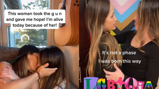 היא גילתה שהיא נמשכת לנשים רק אחרי שחגגה יום הולדת לבעלה (צילום: צילום מסך טיקטוק)