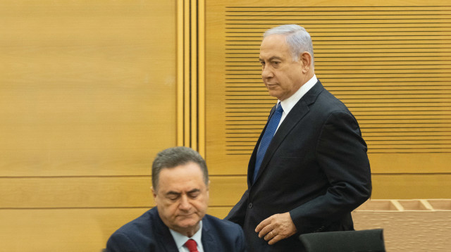 בנימין נתניהו וישראל כ"ץ (צילום: יונתן זינדל, פלאש 90)