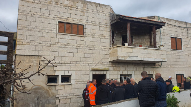 השריפה בירכא (צילום: תיעוד מבצעי מד"א)