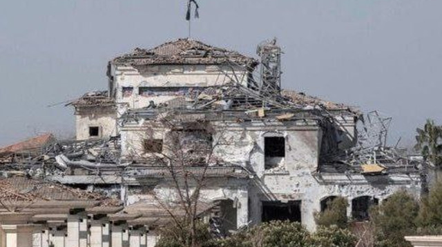 נזק ממתקפת הטילים האיראנית בארביל, עיראק (צילום: רשתות חברתיות ערביות)