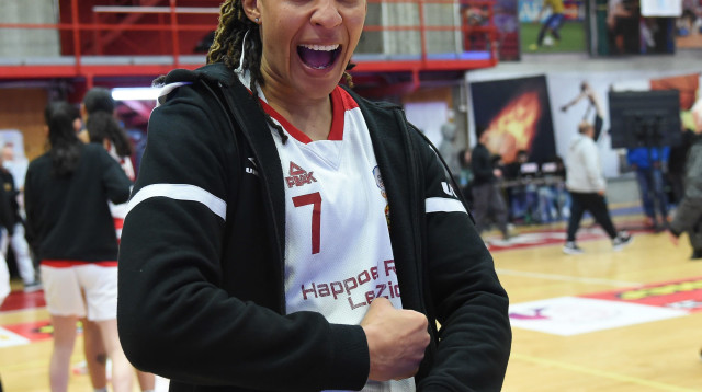 ראשון לציון ב-0:1. סימס (צילום: אתר רשמי, מנהלת ליגת העל לנשים בכדורסל)