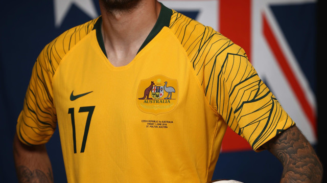 ניקיטה רוקאביציה במדי נבחרת אוסטרליה (צילום: GettyImages, Robert Cianflone)