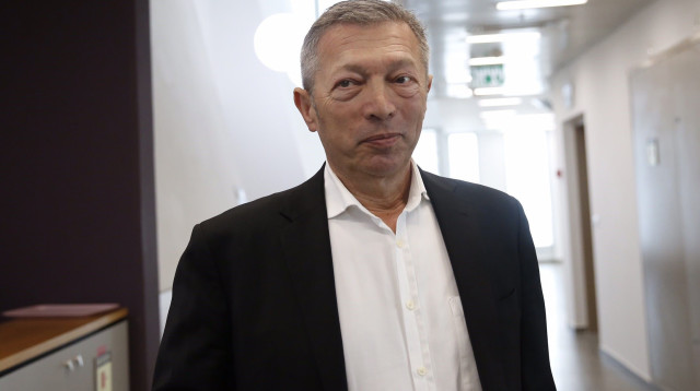 ארקדי גאידמק מעיד בפרשת פשיטת הרגל, מחוזי תל אביב שלו 7 במאי 2017 (צילום: מגד גוזני)